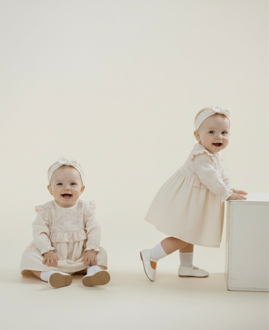 İncila Bandalı Müslin Elbise