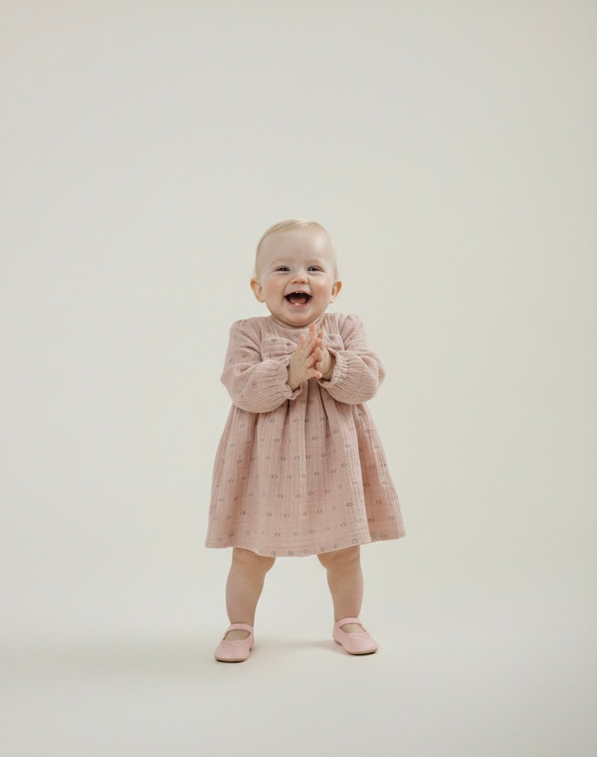 İncila %100 Pamuklu Kurdele Detaylı Elbise