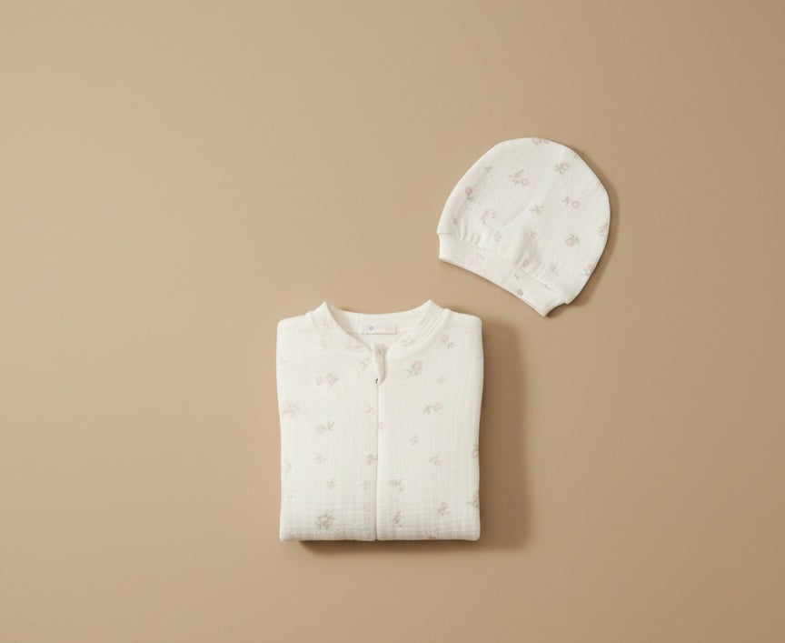 İncila Baby Çiçek Detaylı Tulum